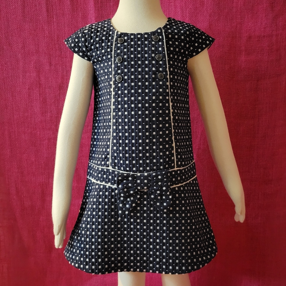 Janie & Jack Navy Dropwaist Dress 3